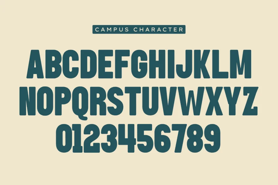 Campus Font preview 2