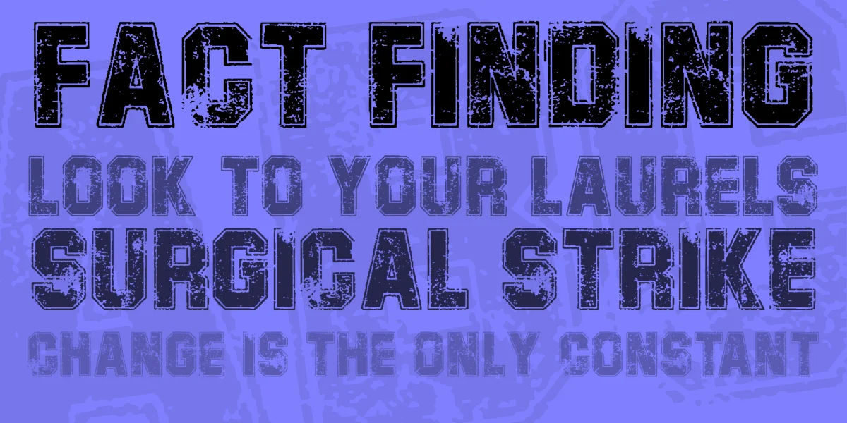 CAMPUS PERSONAL USE Font preview 2