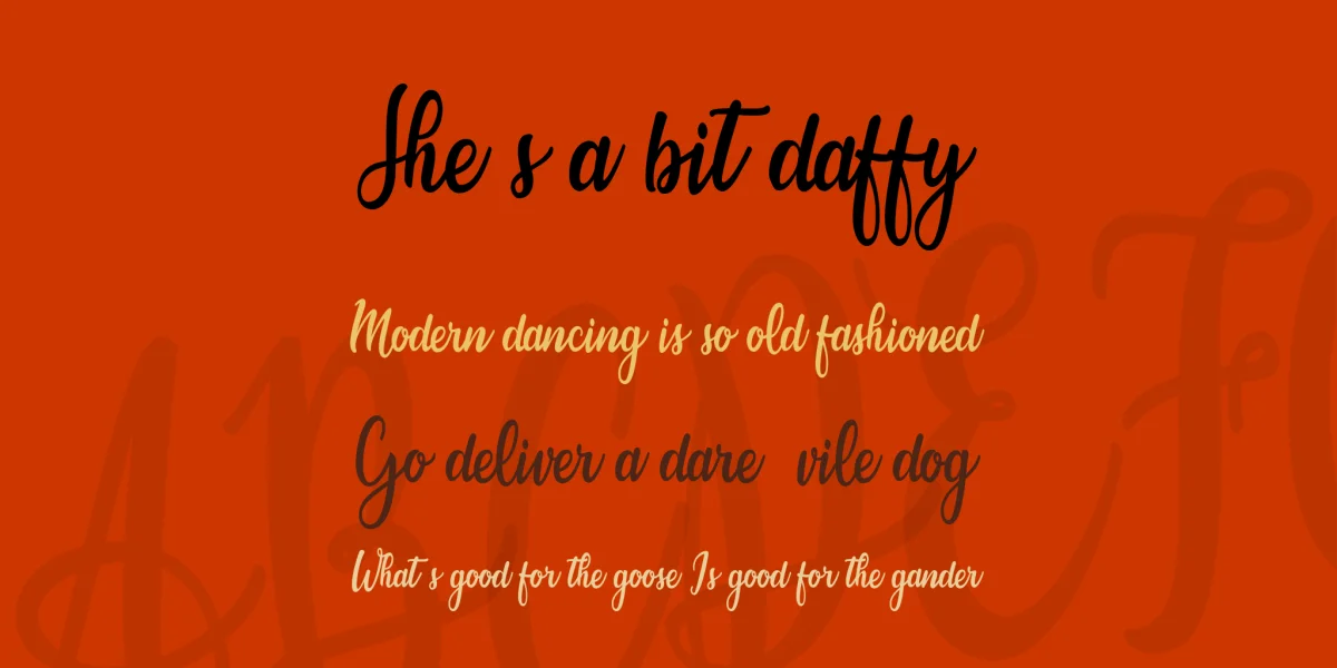 Candice Font preview 2