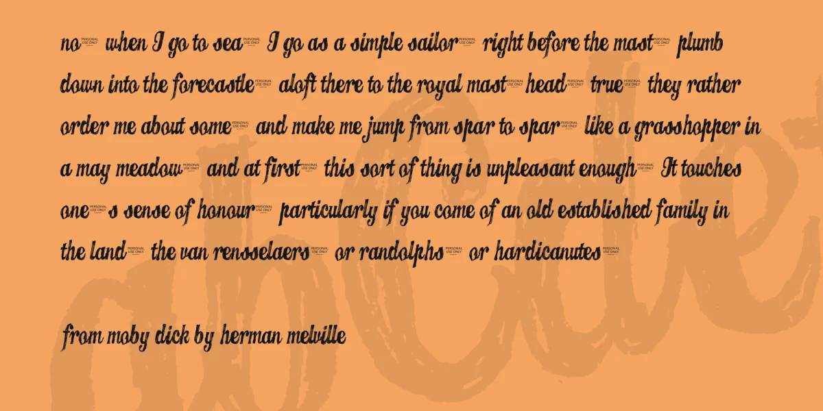 CANDY INC. Font preview 3