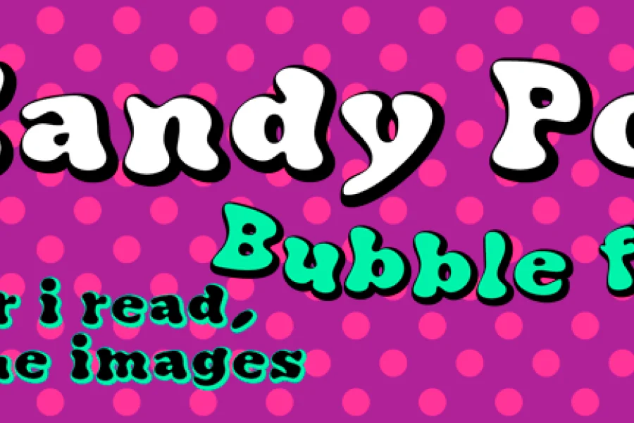 Candy Pop! Font preview 3