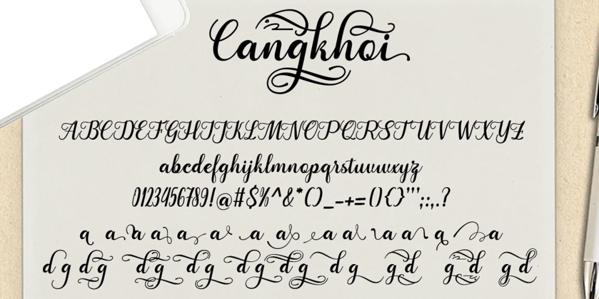 Cangkhoi Font preview 5