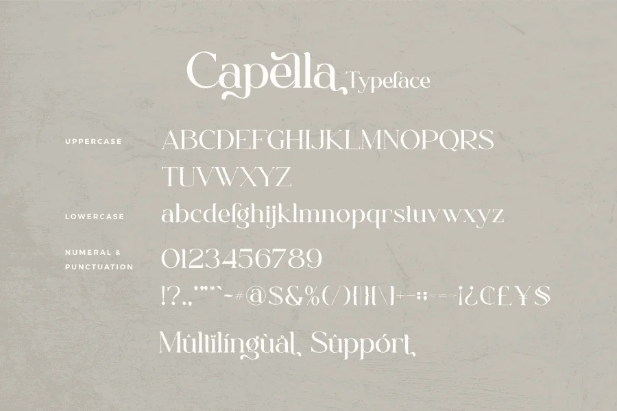 Capella Font preview 7