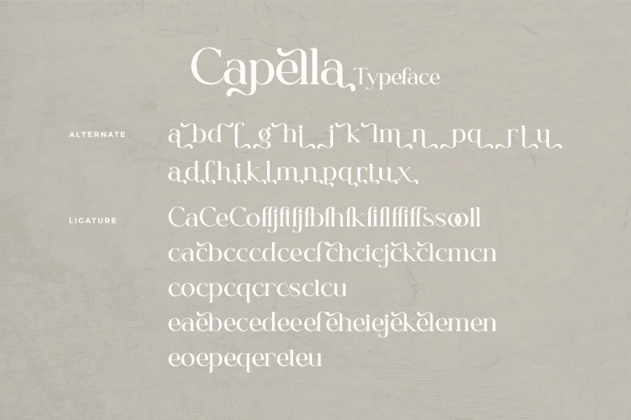 Capella Font preview 8