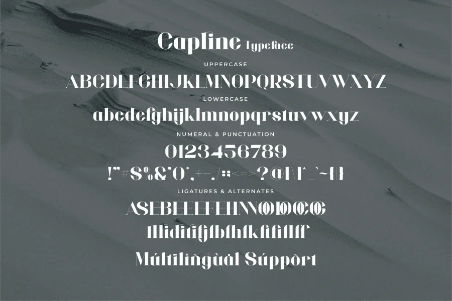 Capline Font preview 11