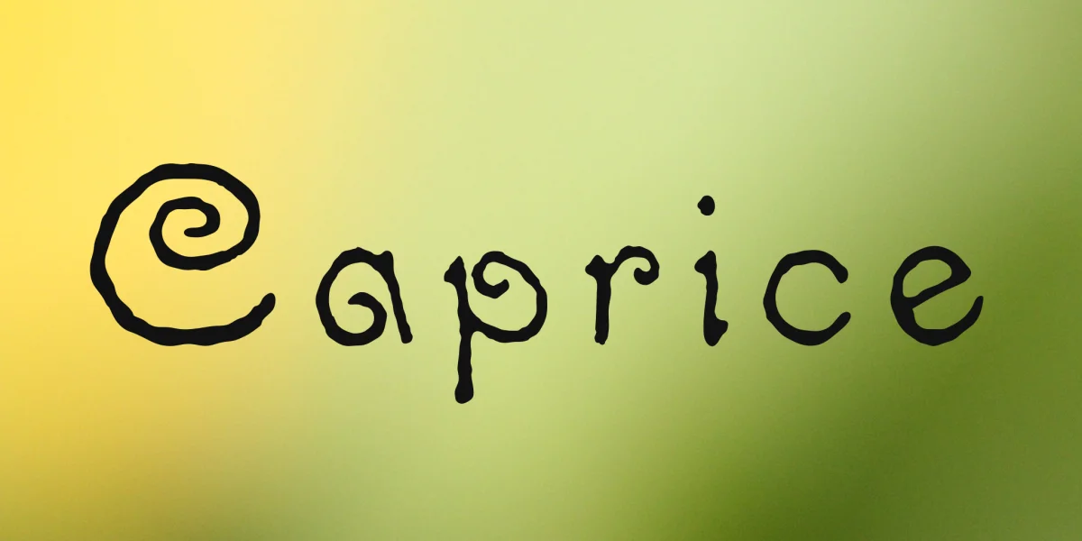 Caprice Font