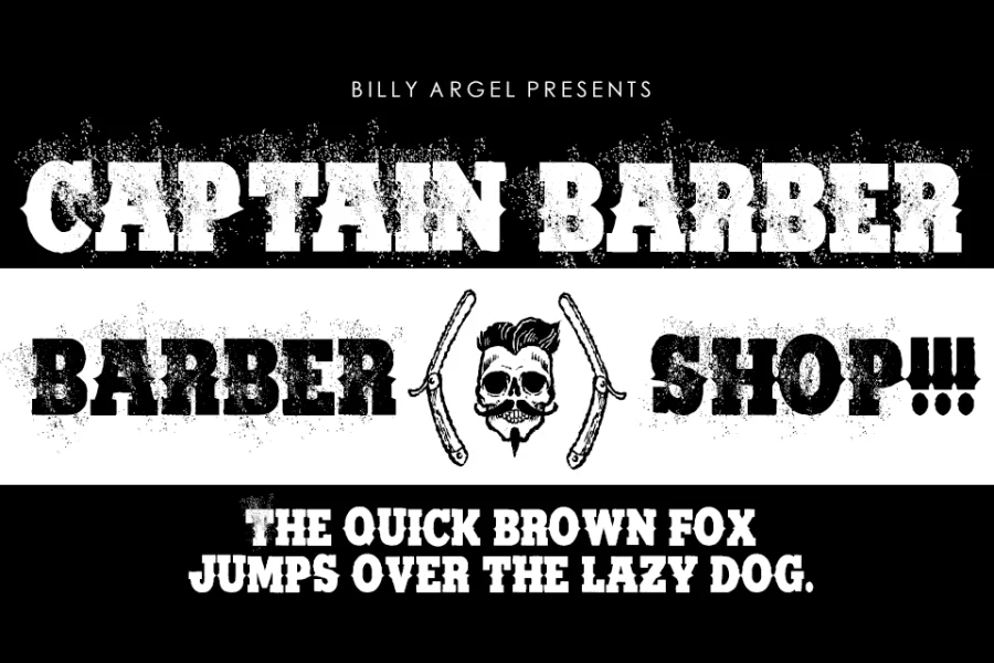 CAPTAIN BARBER PERSONAL USE Font