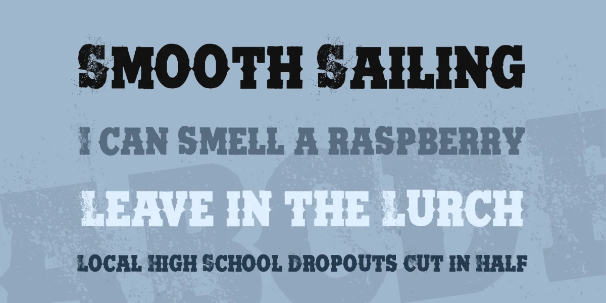 CAPTAIN BARBER PERSONAL USE Font preview 2
