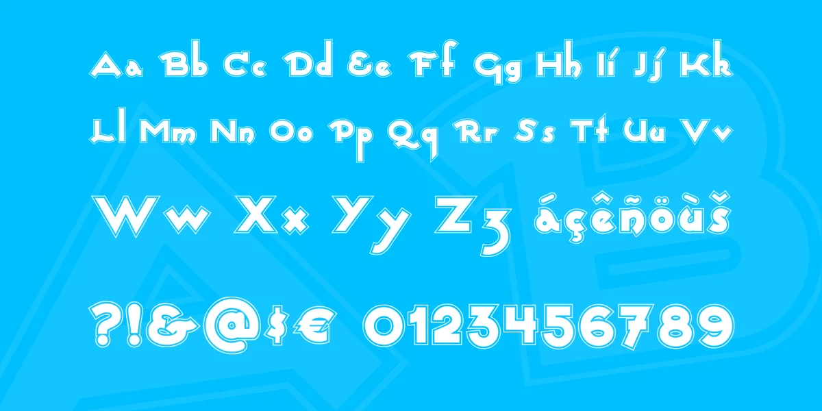 Captain Swabby NF Font preview 2