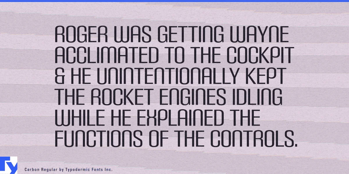 Carbon Font Family preview 6