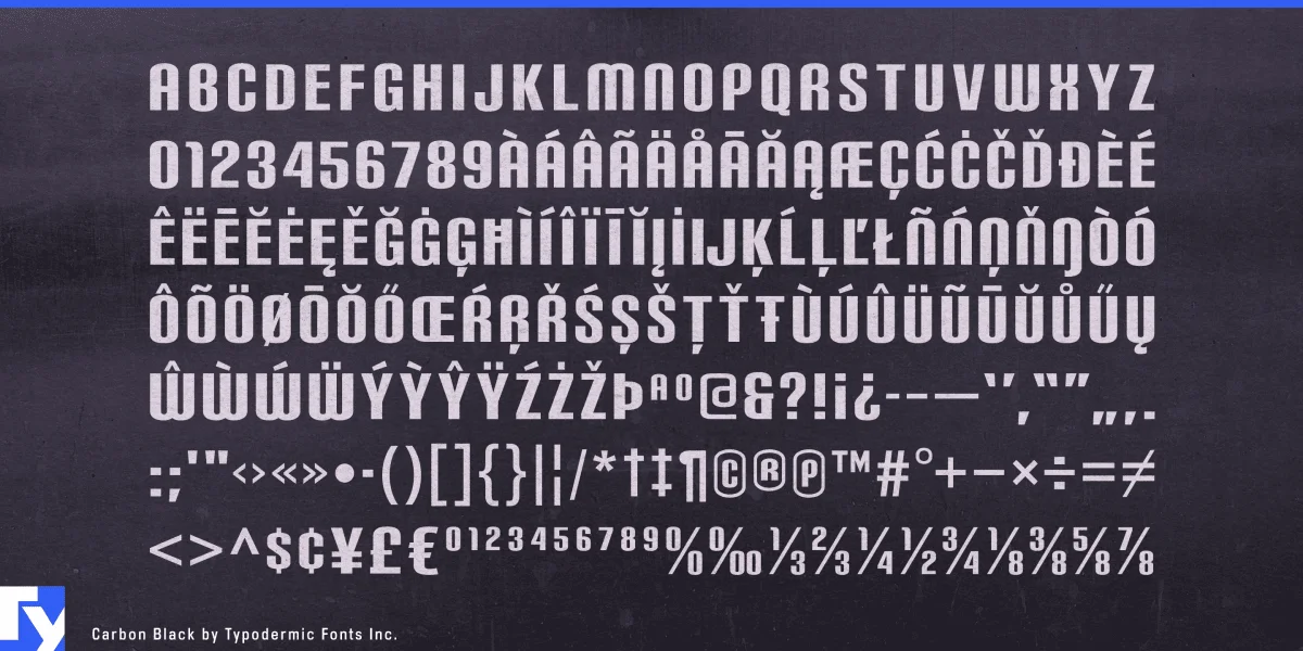 Carbon Font Family preview 7