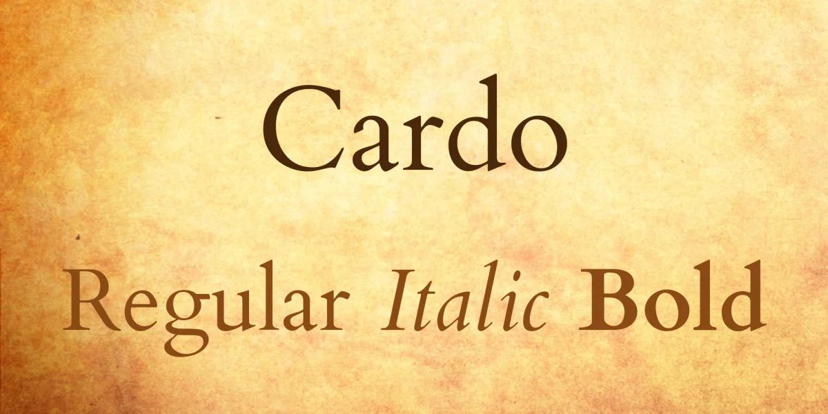 Cardo Font Family