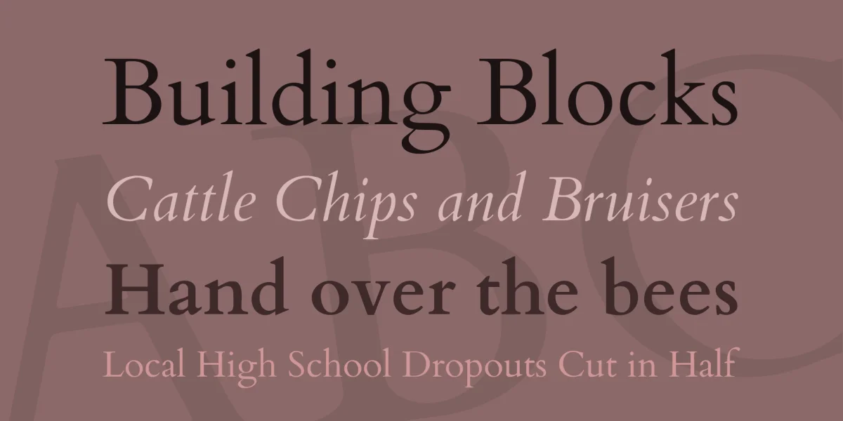 Cardo Font Family preview 2