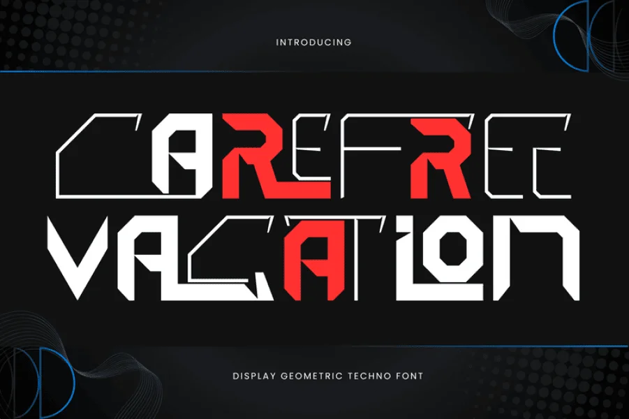 Carefree Vacation Demo Font preview 9