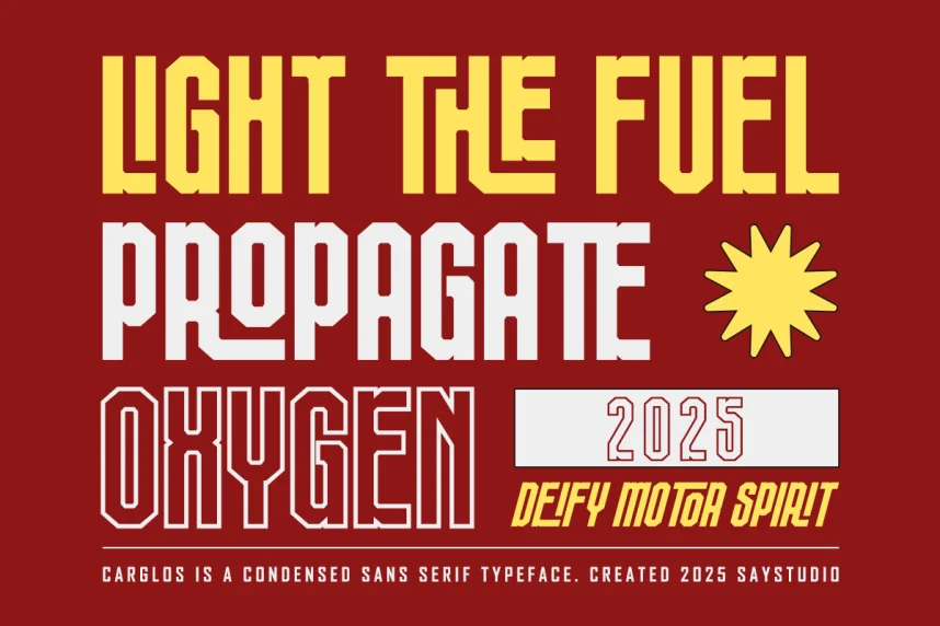 Carglos Font preview 3