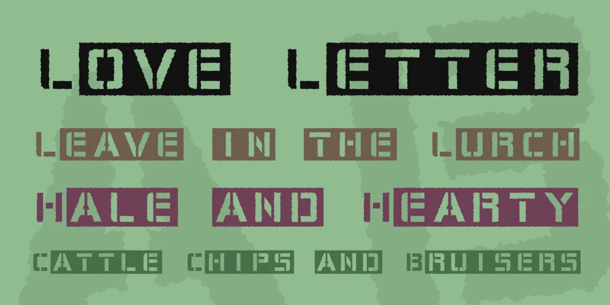 Cargo Bay Font preview 2