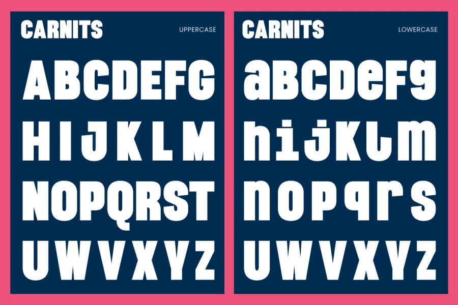 Carnit Demo Font preview 2
