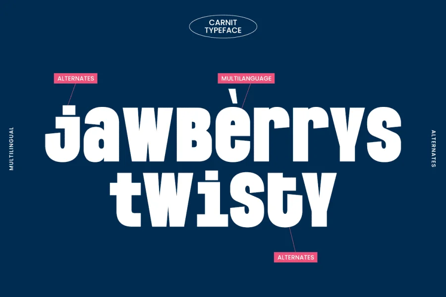 Carnit Demo Font preview 7