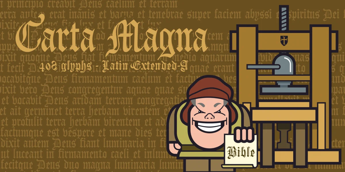 Carta Magna Line Font preview 4