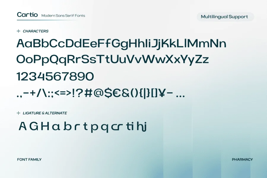 Cartio Trial Font preview 10
