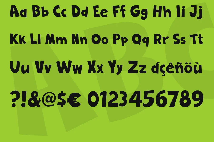 Cartoon 2 US Font Family preview 5