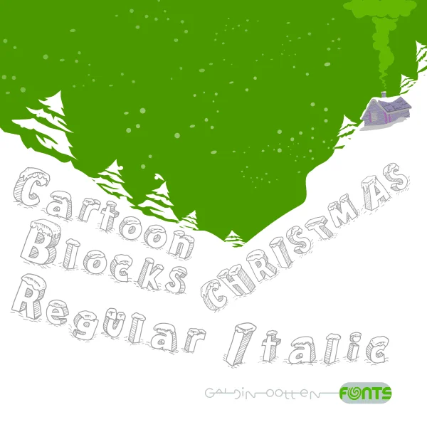 Cartoon Blocks Christmas Font Family
