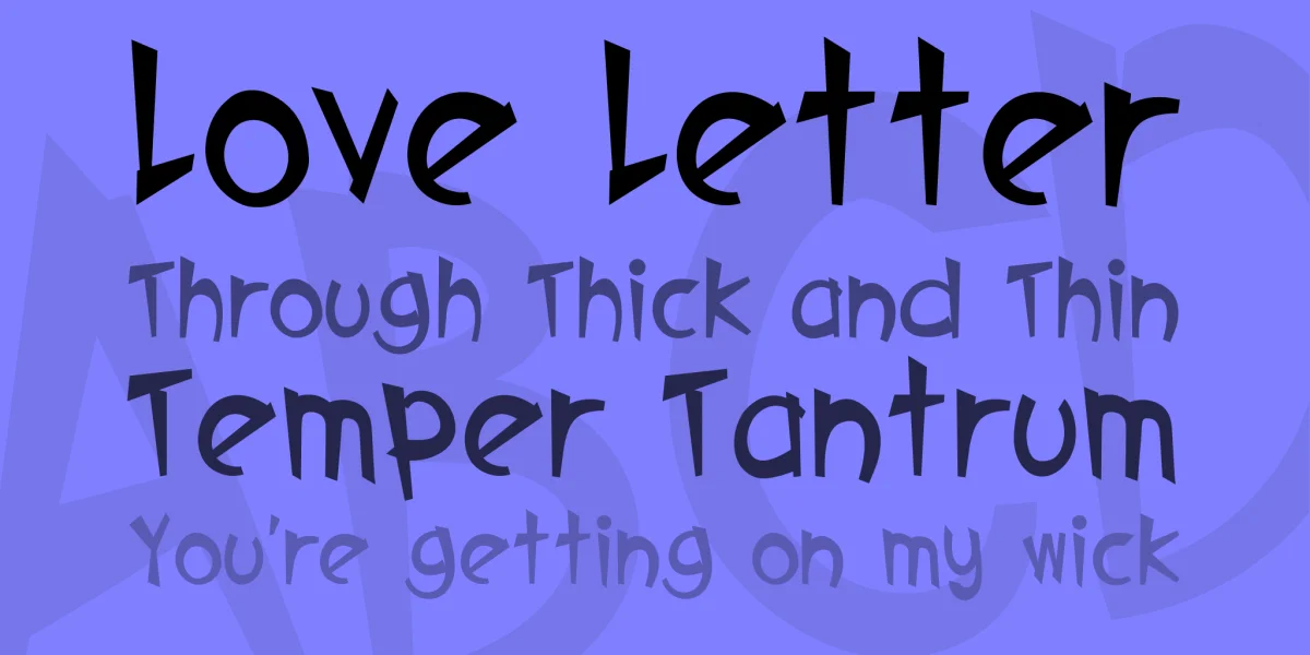 CARTOON Font preview 2