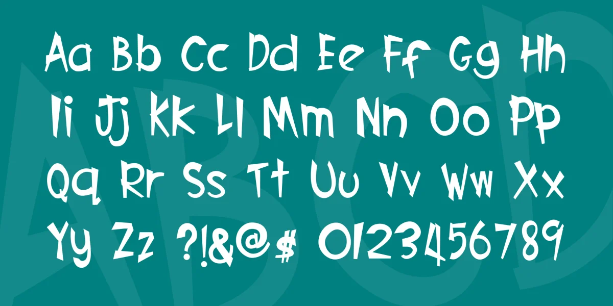 CARTOON Font preview 4