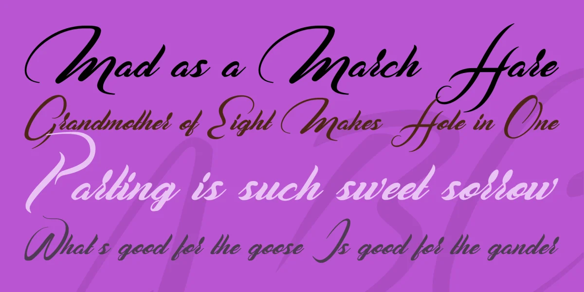 Casablanca Noir Personal Use Font preview 2