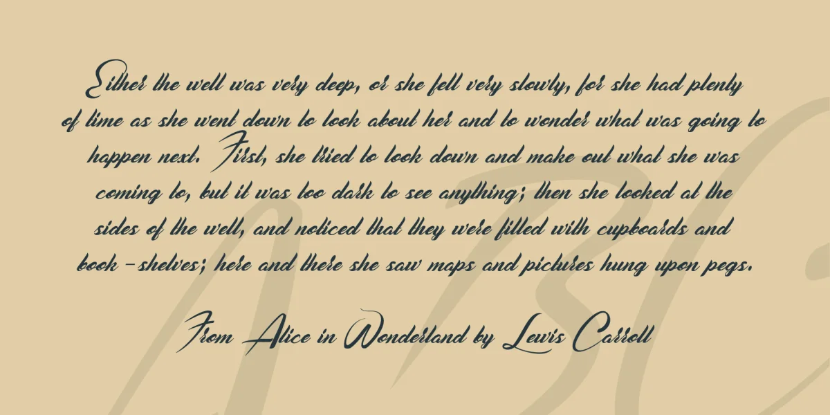 Casablanca Noir Personal Use Font preview 3