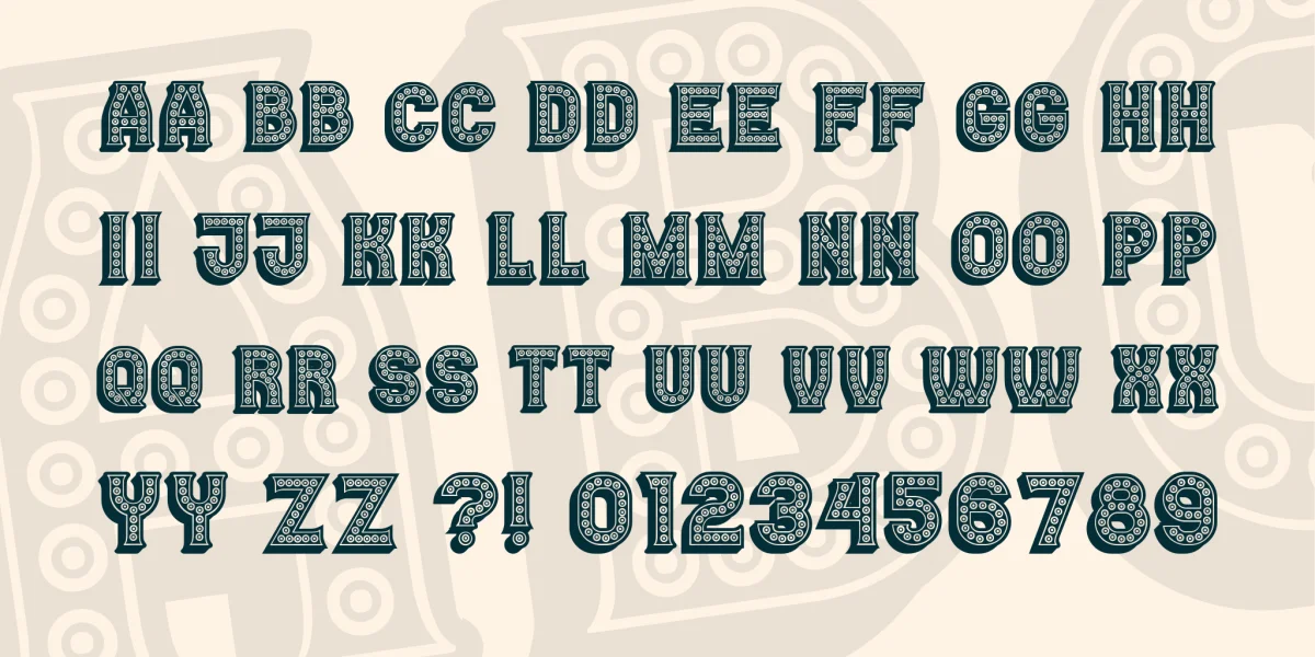 Casino Font Family preview 3
