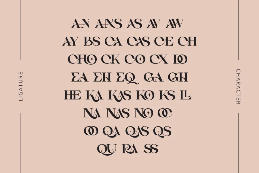 Casko Luxury Demo Font preview 8