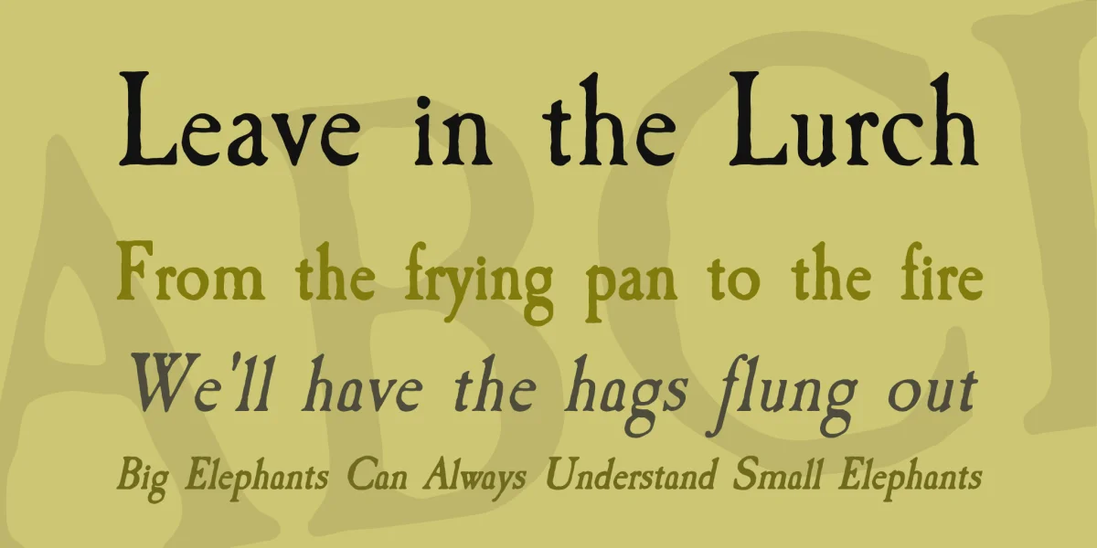 Caslon Antique Font Family preview 2