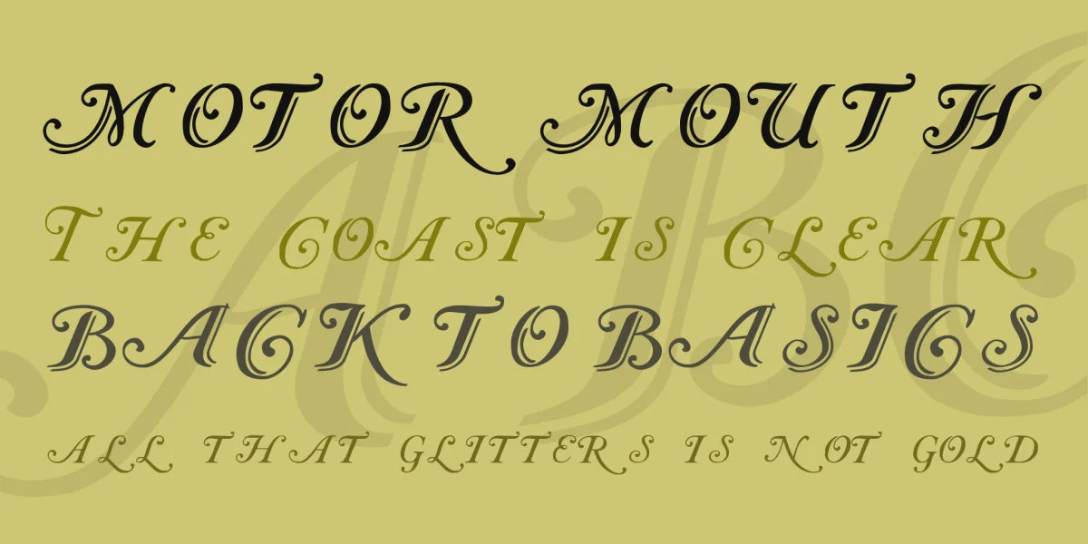 Caslon Font Family preview 2