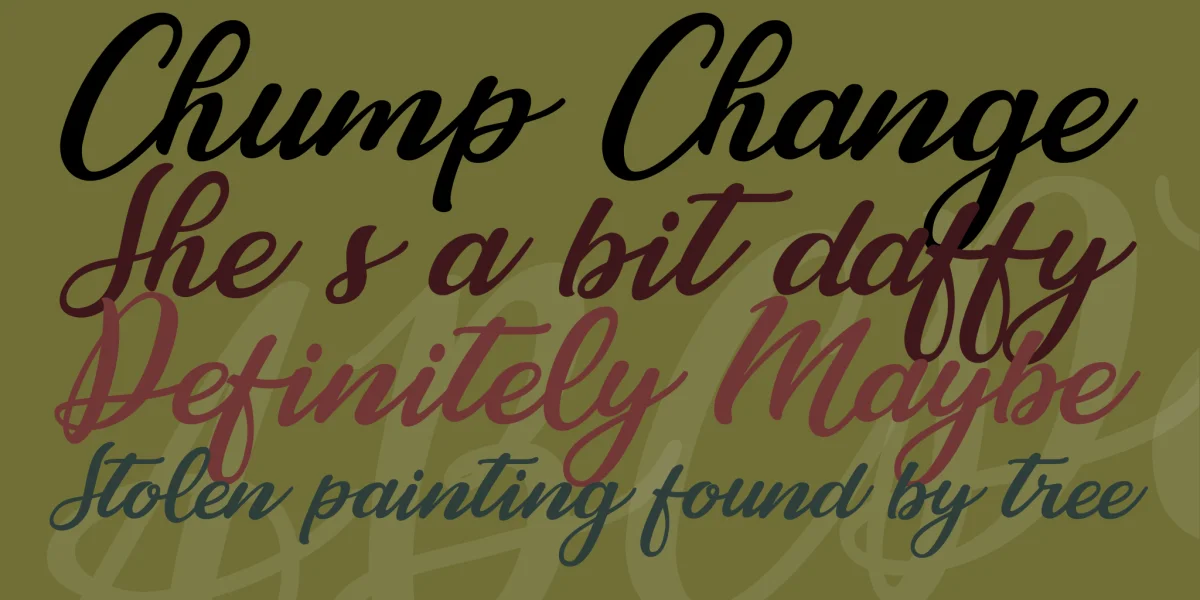 Cassandra Personal Use Font preview 2