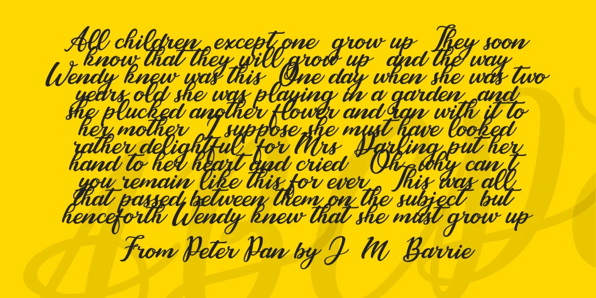 Cassandra Personal Use Font preview 3