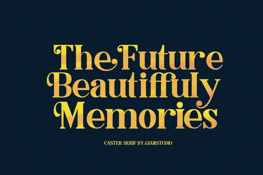 Caster Serif Font preview 2