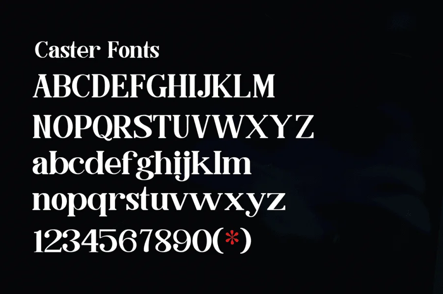 Caster Serif Font preview 7