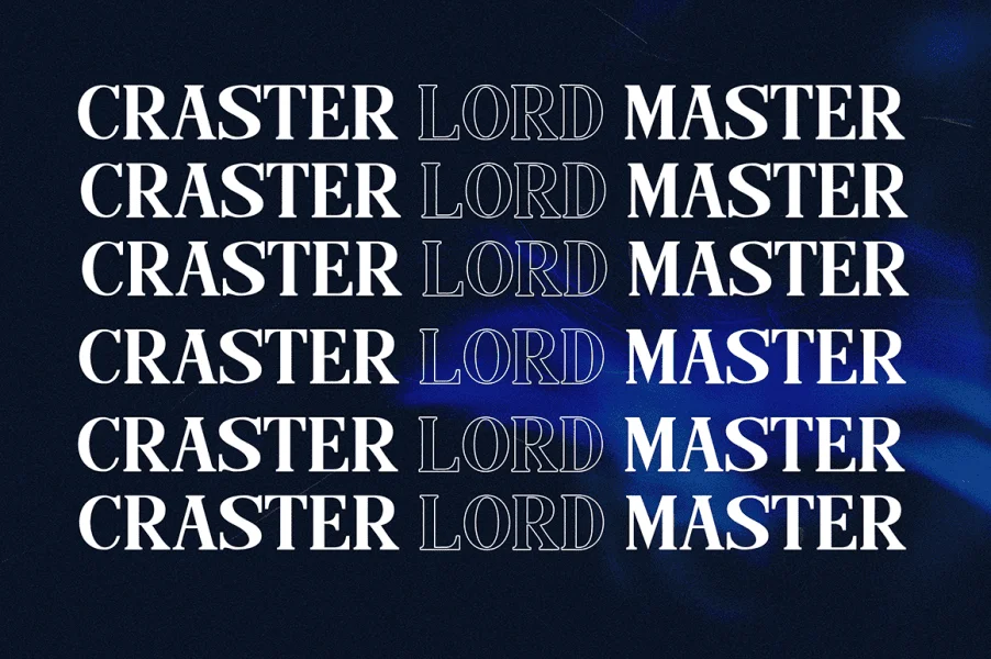Caster Serif Font preview 8