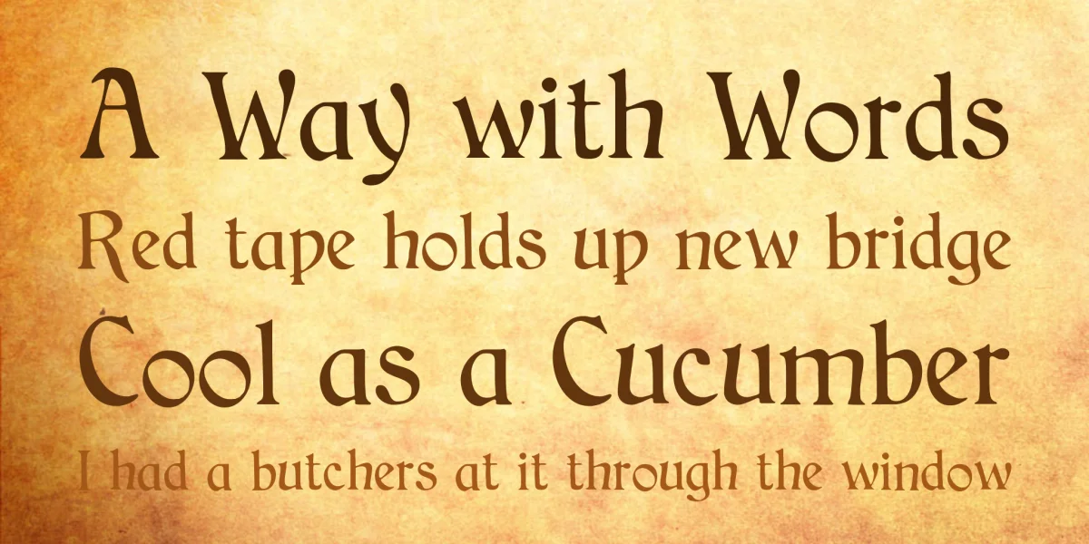 CAT Childs Font preview 2
