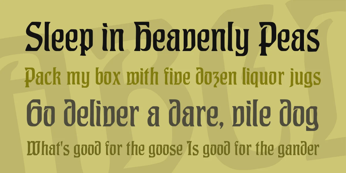 CAT Hohenzollern Font preview 2