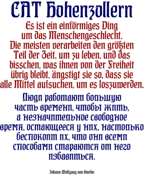 CAT Hohenzollern Font preview 4