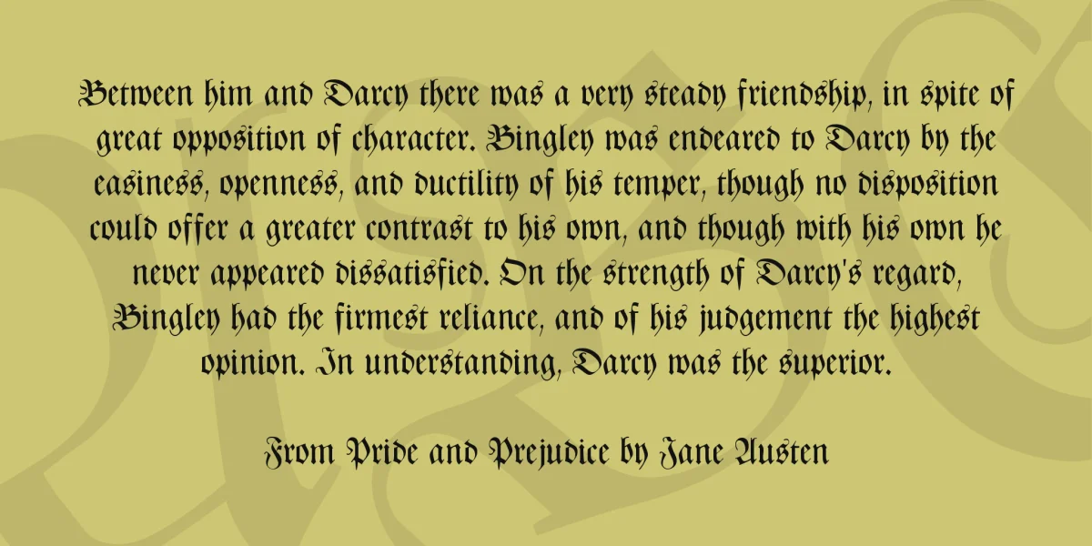 CAT Zentenaer Fraktur UNZ1 Font preview 3