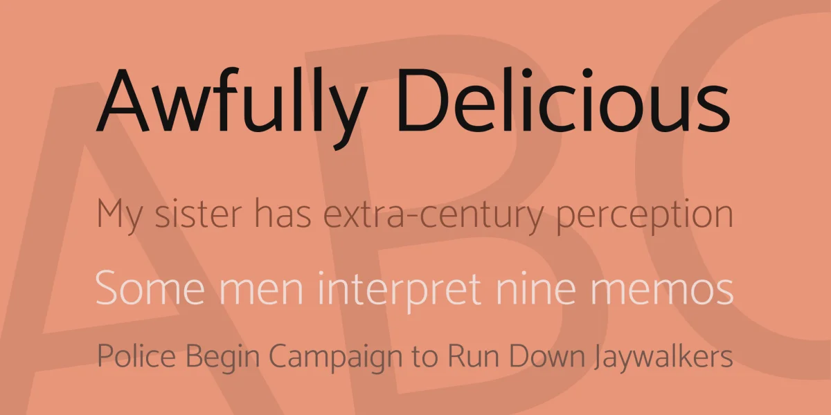 Catamaran Font Family preview 2