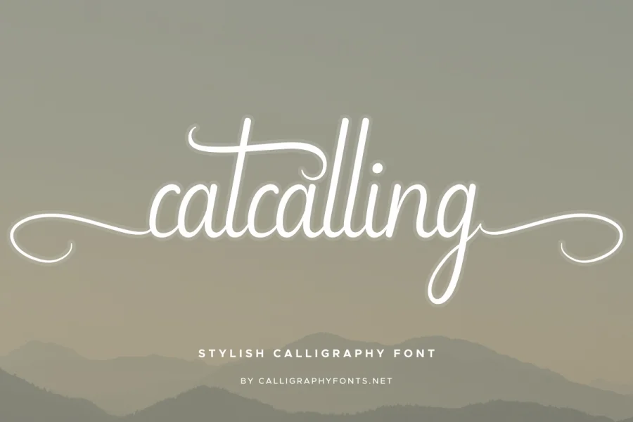 Catcalling Demo Font preview 2