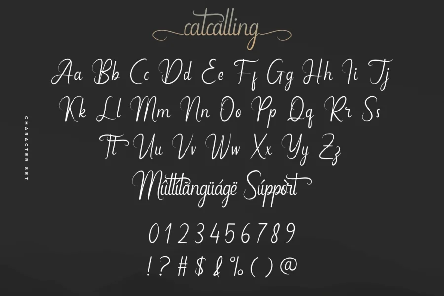 Catcalling Demo Font preview 5