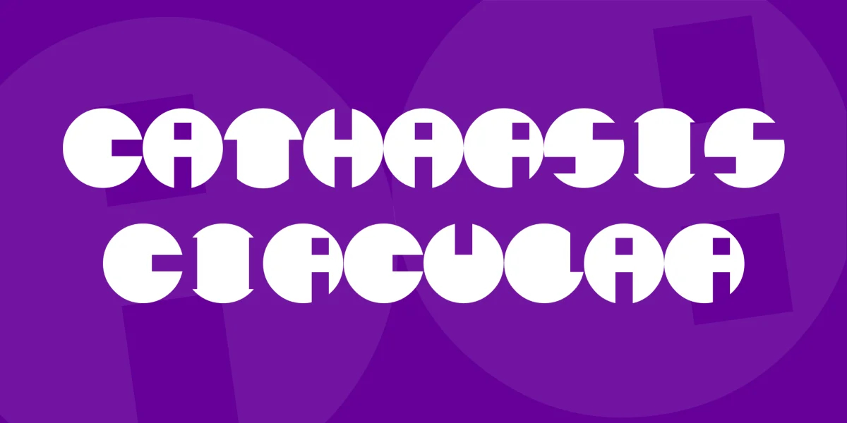 Catharsis Circular Font
