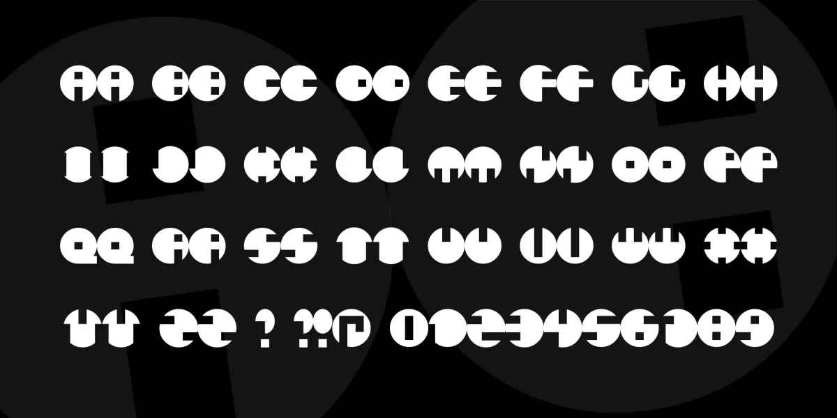 Catharsis Circular Font preview 2