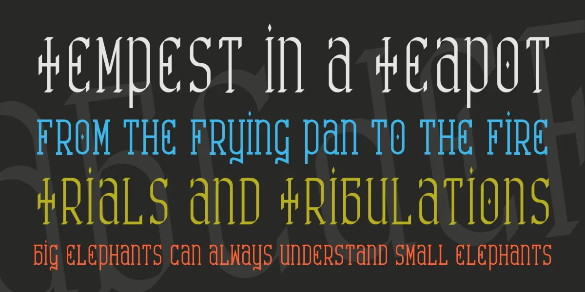 Catharsis Requiem Font Family preview 2