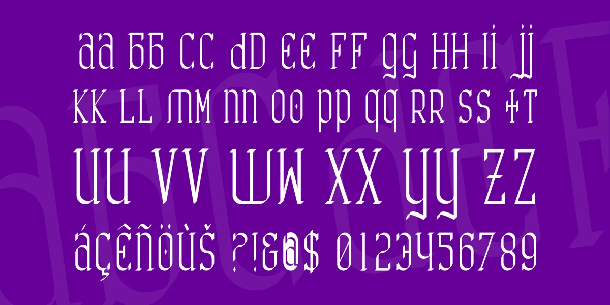 Catharsis Requiem Font Family preview 3